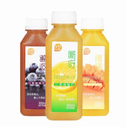 蓝莓葡萄汁，柠檬苹果汁，芒果雪梨汁
