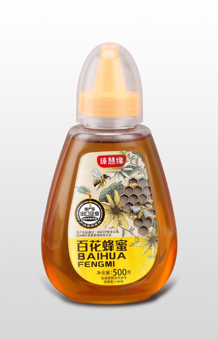 瑧慧缘500g百花蜂蜜（尖嘴型）